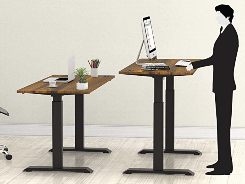 SHW electric adjustable height desk