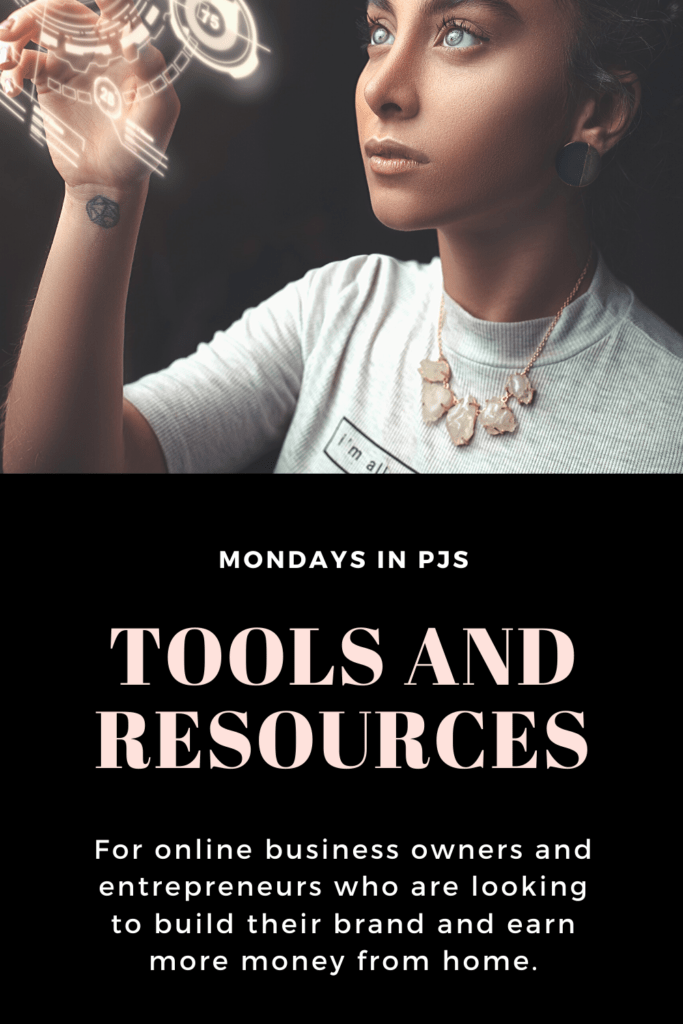Mondays in PJs tools and resources for online business owners Pinterest photo