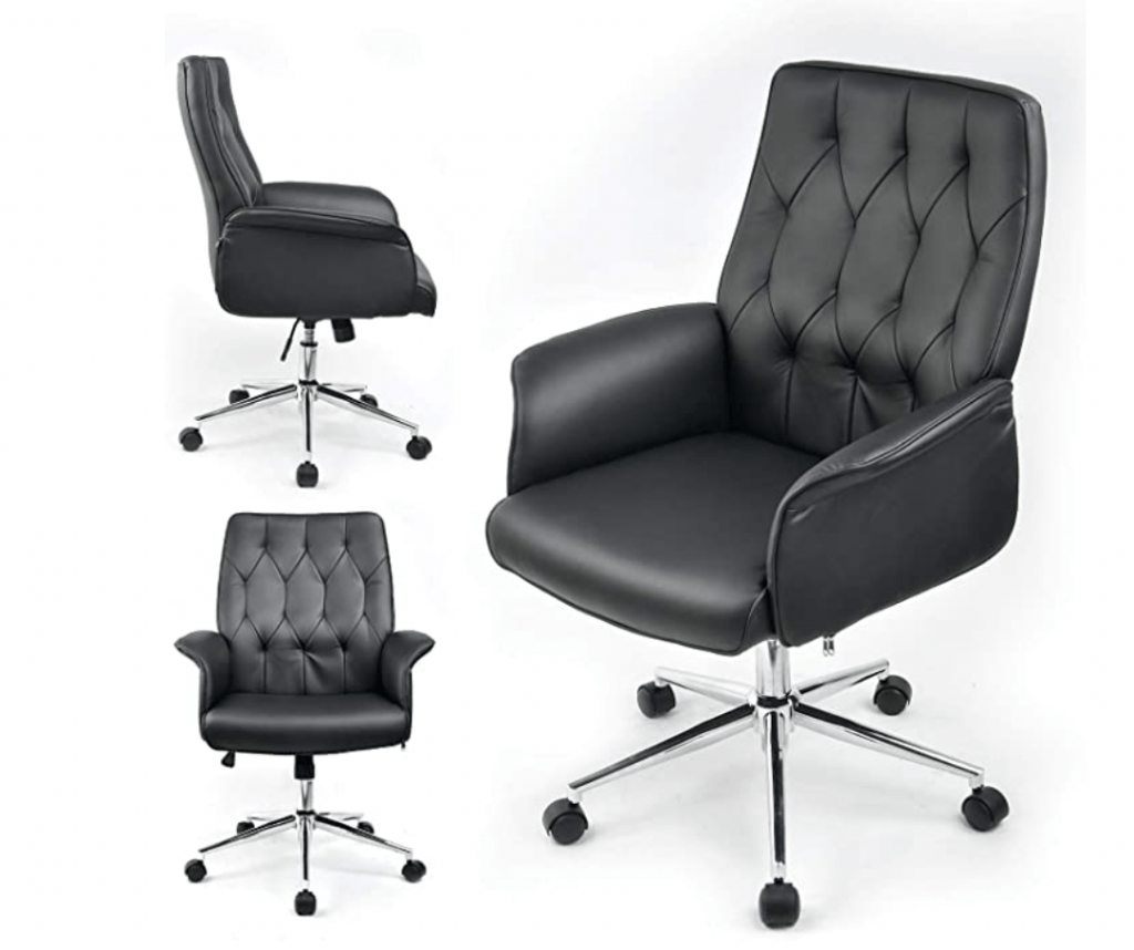 vegan leather office chair