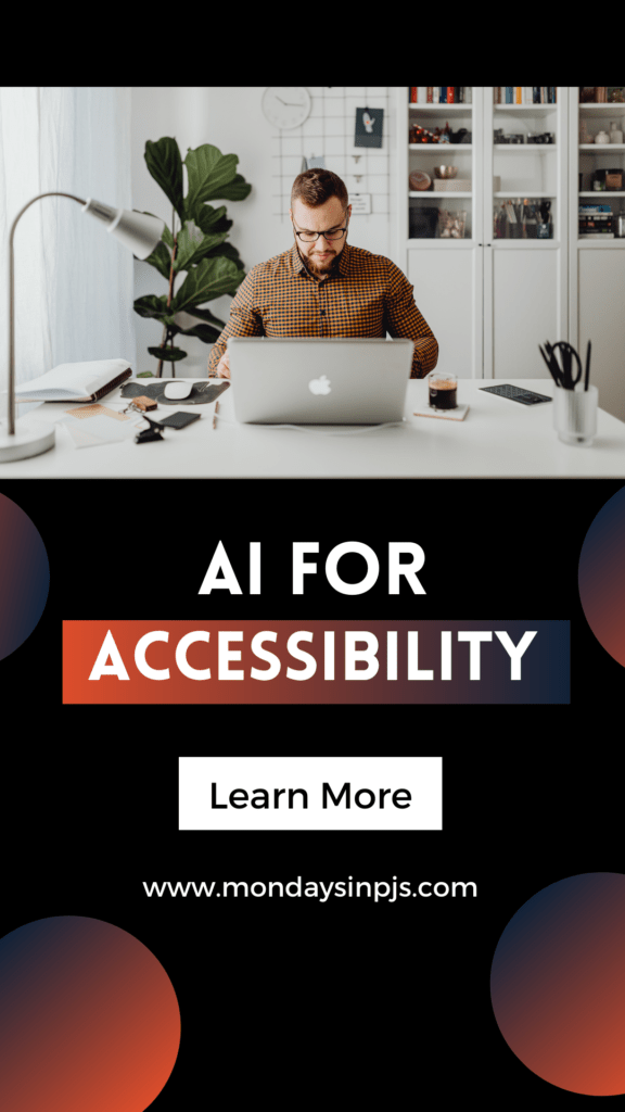 AI for accessibility pin